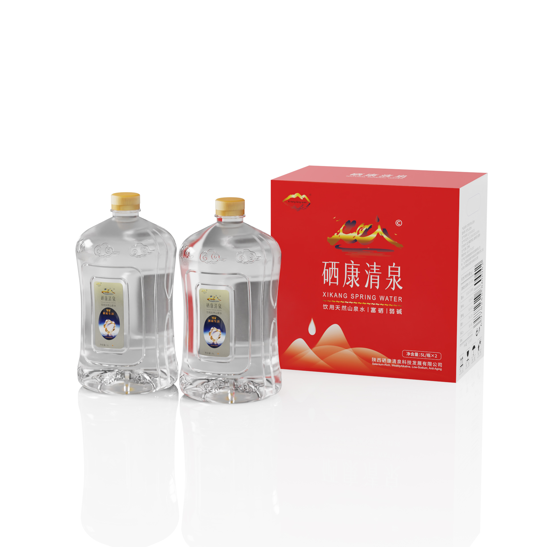 硒康清泉 5L 整箱产品